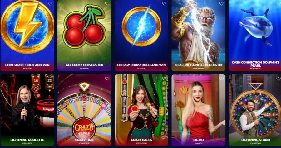 Interfaccia del sito web di Nine Casino su desktop e mobile